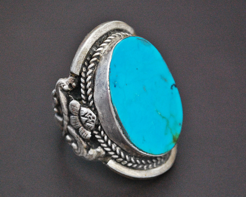 Nepali Turquoise Ring - Size 10.5