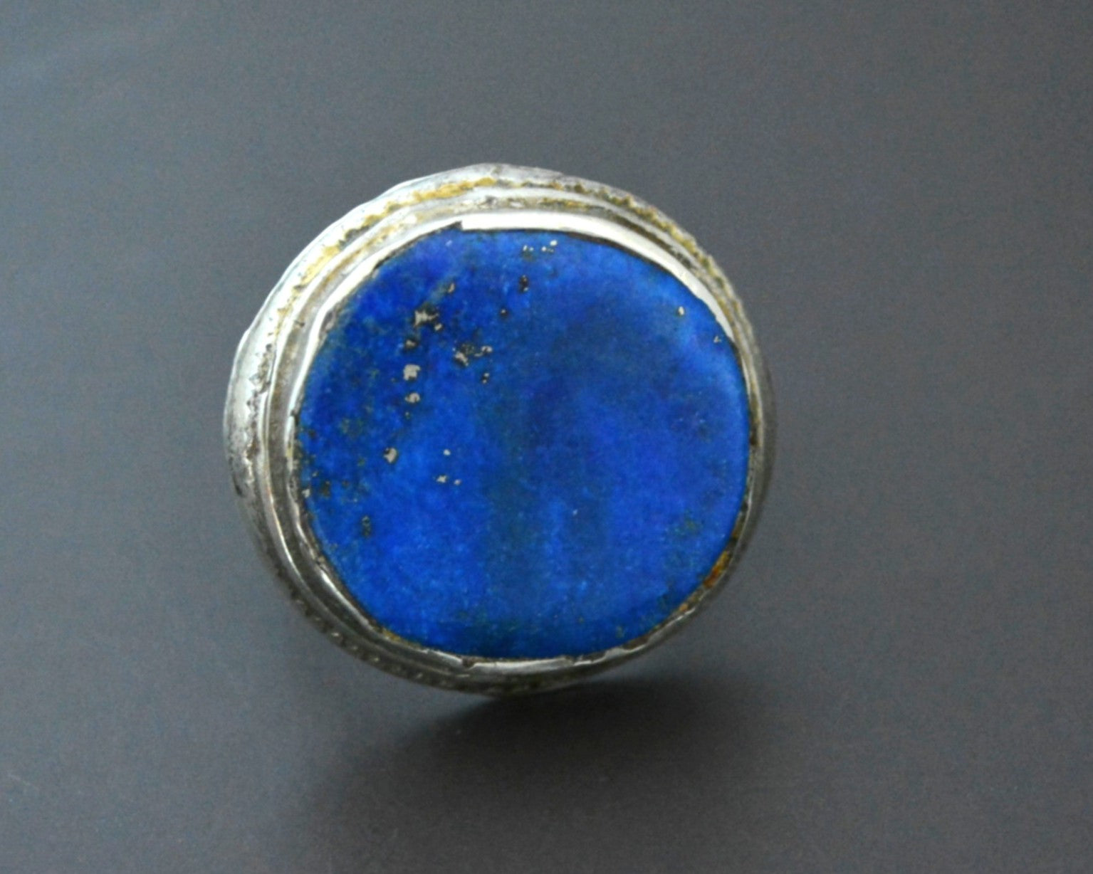 Bold Afghani Lapis Lazuli Ring - Size 8.75