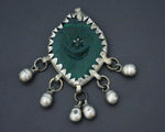 Crescent and Star Glass Pendant from Siwa Oasis Egypt