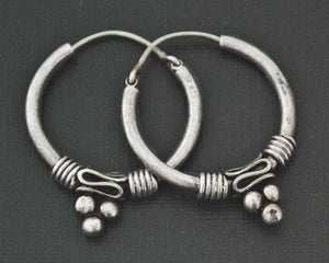 Ethnic Balinese Hoop Earrings