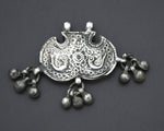 Rajasthani Silver Peacock Pendant with Bells