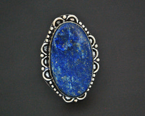 Ethnic Lapis Lazuli Ring from India - Size 9