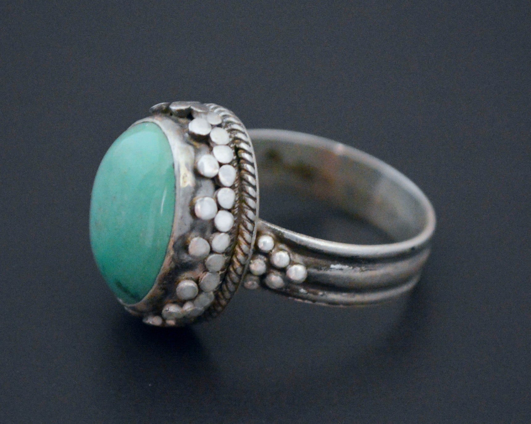 Nepali Turquoise Ring - Size 8.5