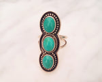 Ethnic Turquoise Ring from Bali - Size 7.75