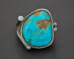 Ethnic Persian Turquoise Ring - Size 8
