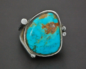 Ethnic Persian Turquoise Ring - Size 8