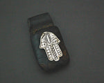 Tuareg Hand of Fatima Leather Talisman Amulet