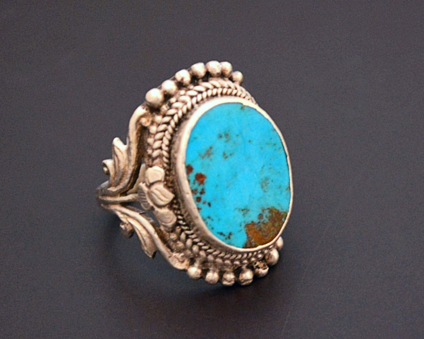 Reserved for A. - Nepali Turquoise Ring - Size 8.25