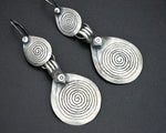 Berber Spiral Pendant Earrings