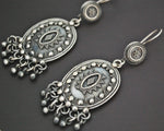 Vintage Indian Sterling Silver Dangle Earrings