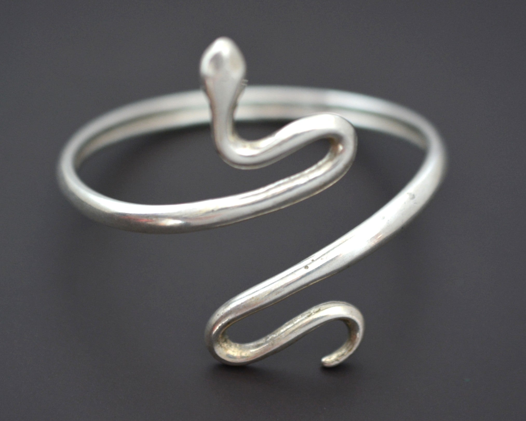 Vintage Silver Snake Bracelet