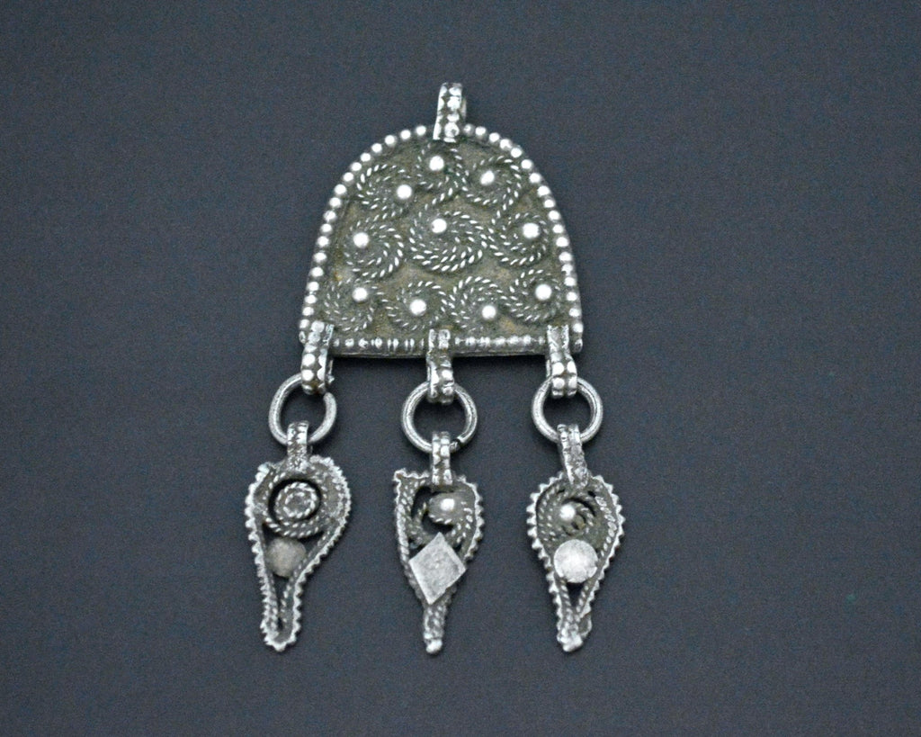 Antique Yemeni Pendant with Dangles