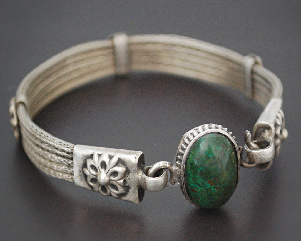 Rajasthani Snake Chain Bracelet with Chrysocolla