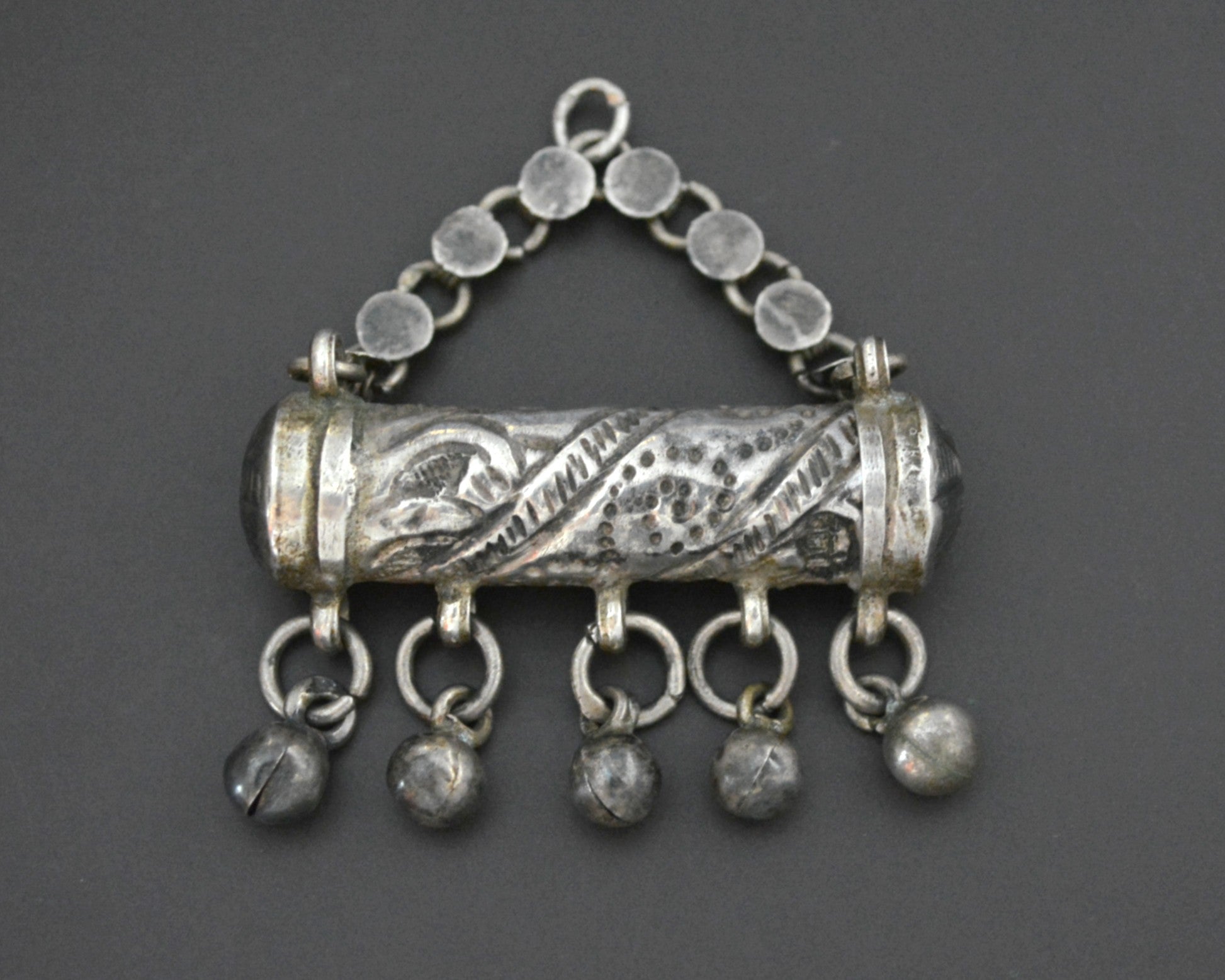 Egyptian Zar Amulet with Bells - Zar Cult Pendant