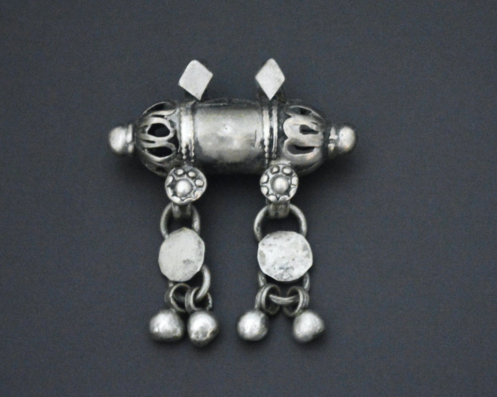 Yemeni Silver Hirz Pendant with Dangles