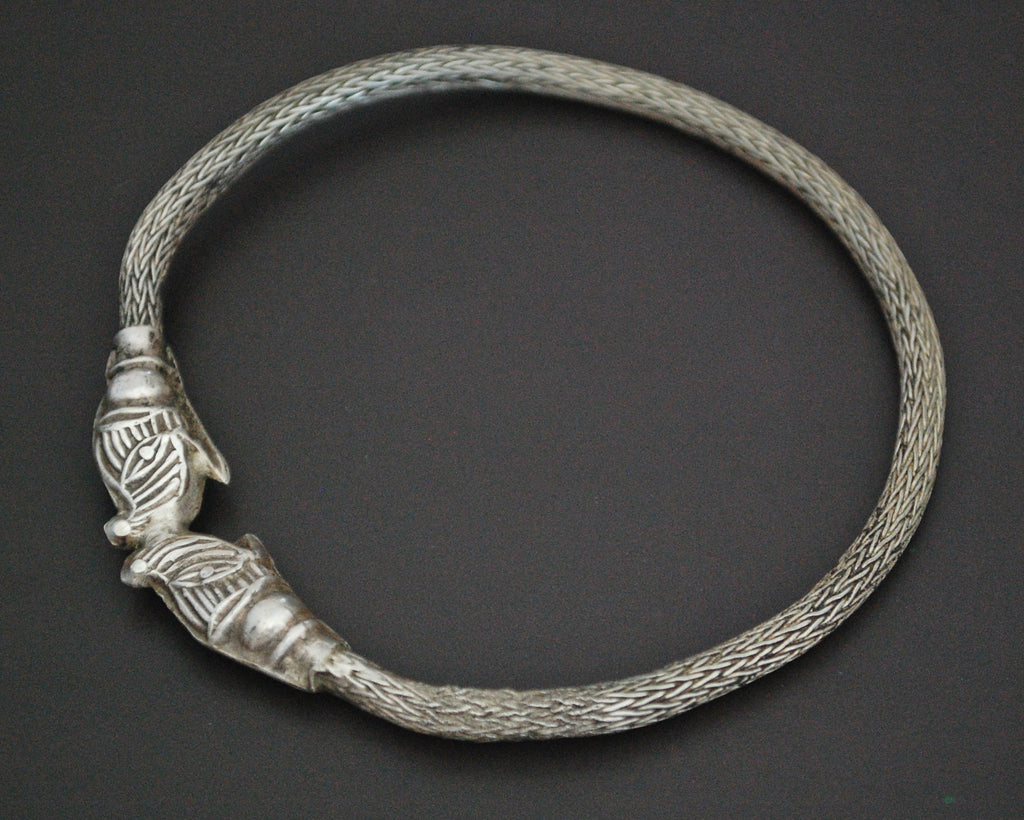 Indian Elephants Head Snake Chain Bracelet