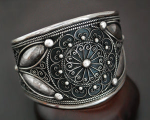 Wide Ethnic Cuff Bracelet