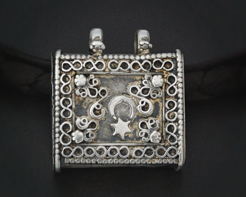 Omani Silver Box Amulet Pendant