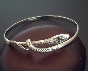 Vintage Sterling Snake Bracelet - SMALL/MEDIUM