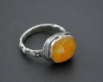 Ethnic Older Amber Ring - Size 5.75