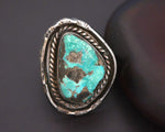 Native American Navajo Turquoise Ring - Size 6.5