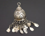 Old Uzbek Silver Tassel Pendant