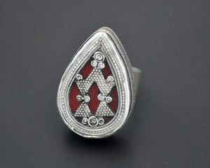 Kazakh Silver Ring - Size 9.5