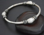 Ethnic Silver Bangle Bracelet