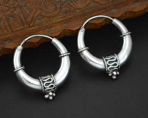 Ethnic Hoop Earrings from India - MEDIUM