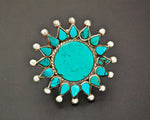 Ethnic Turquoise Ring from India - Size 8