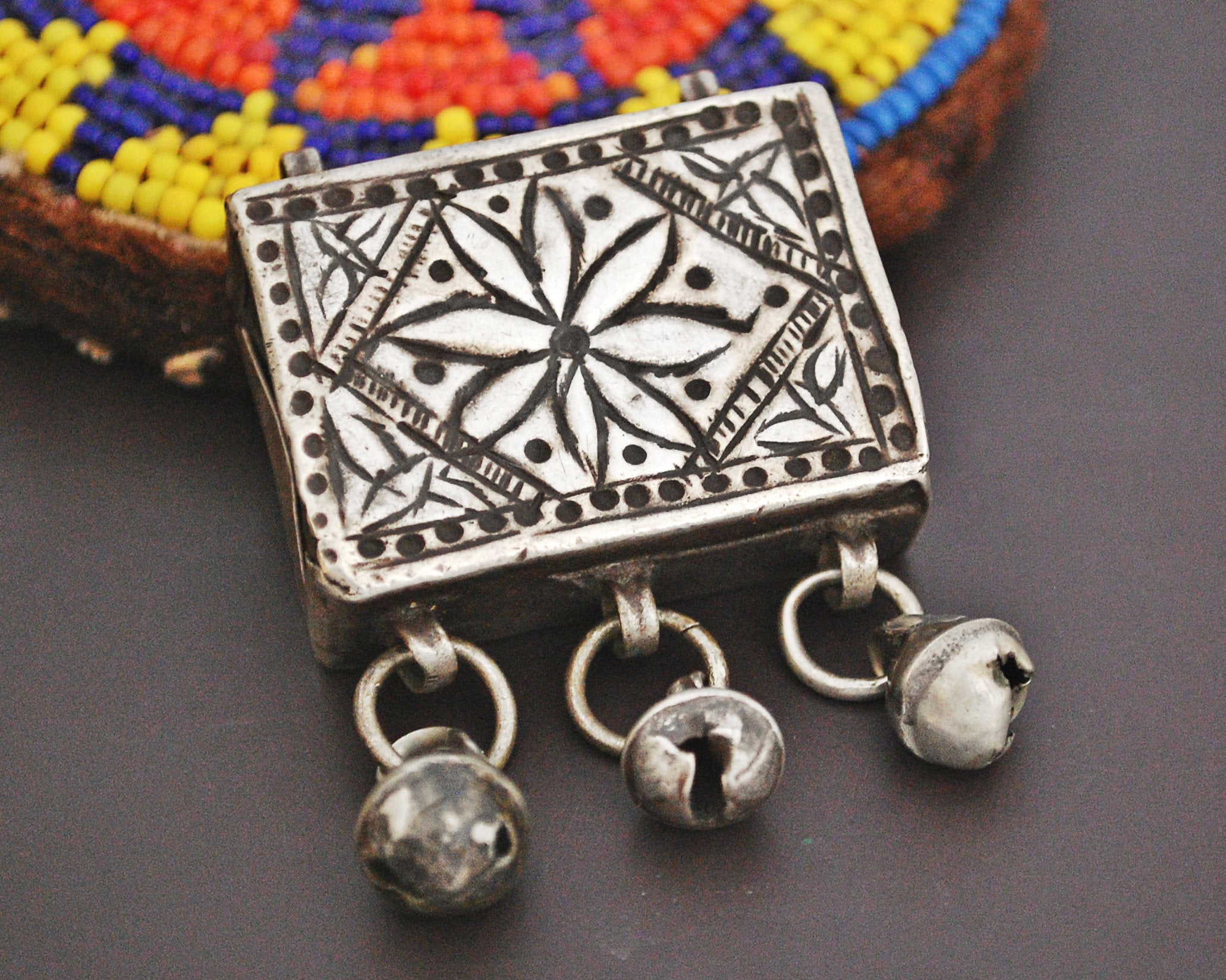 Old Kurdish Amulet Box Pendant