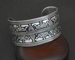 Vintage Kazakh Silver Cuff Bracelet