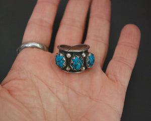 Zuni Turquoise Band Ring - Size 6.5