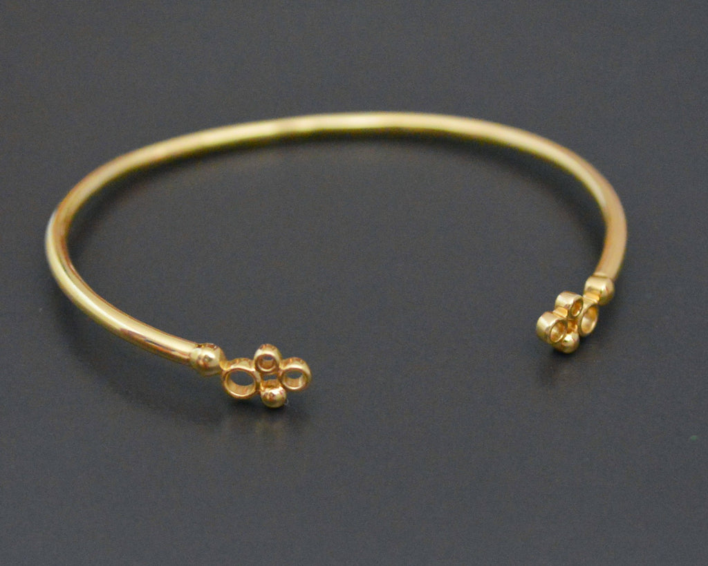 XSmall 14K Gold Cuff Bracelet