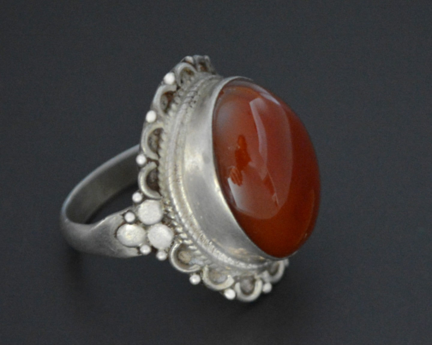 Indian Agate Ring  - Size 9.5