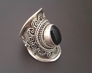 Ethnic Onyx Ring from Bali - Size 7.5