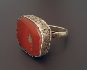 Turkmen Carnelian Ring - Size 7