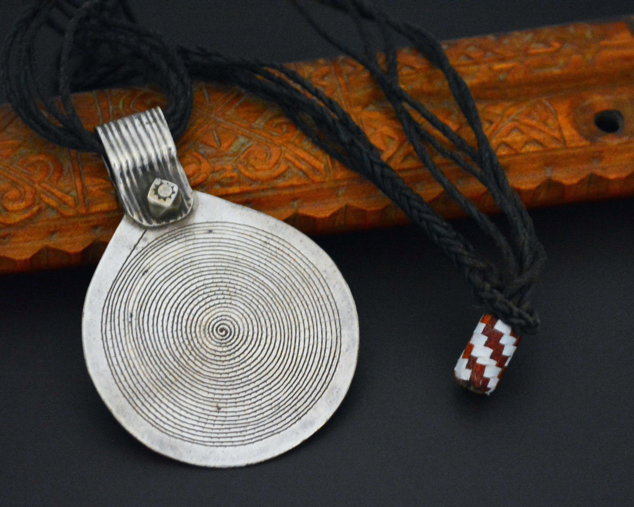 XLarge Berber Spiral Pendant from Morocco