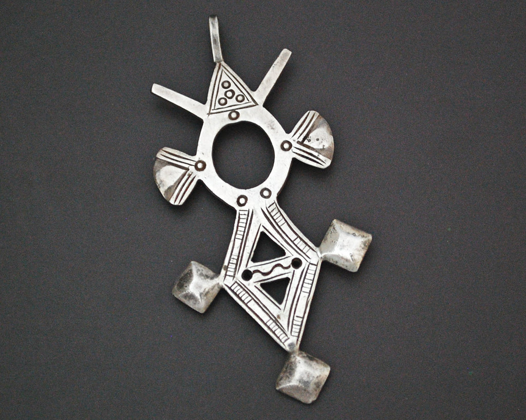 Tuareg Sterling Silver Cross Pendant