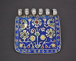 Old Multan Enamel Silver Pendant