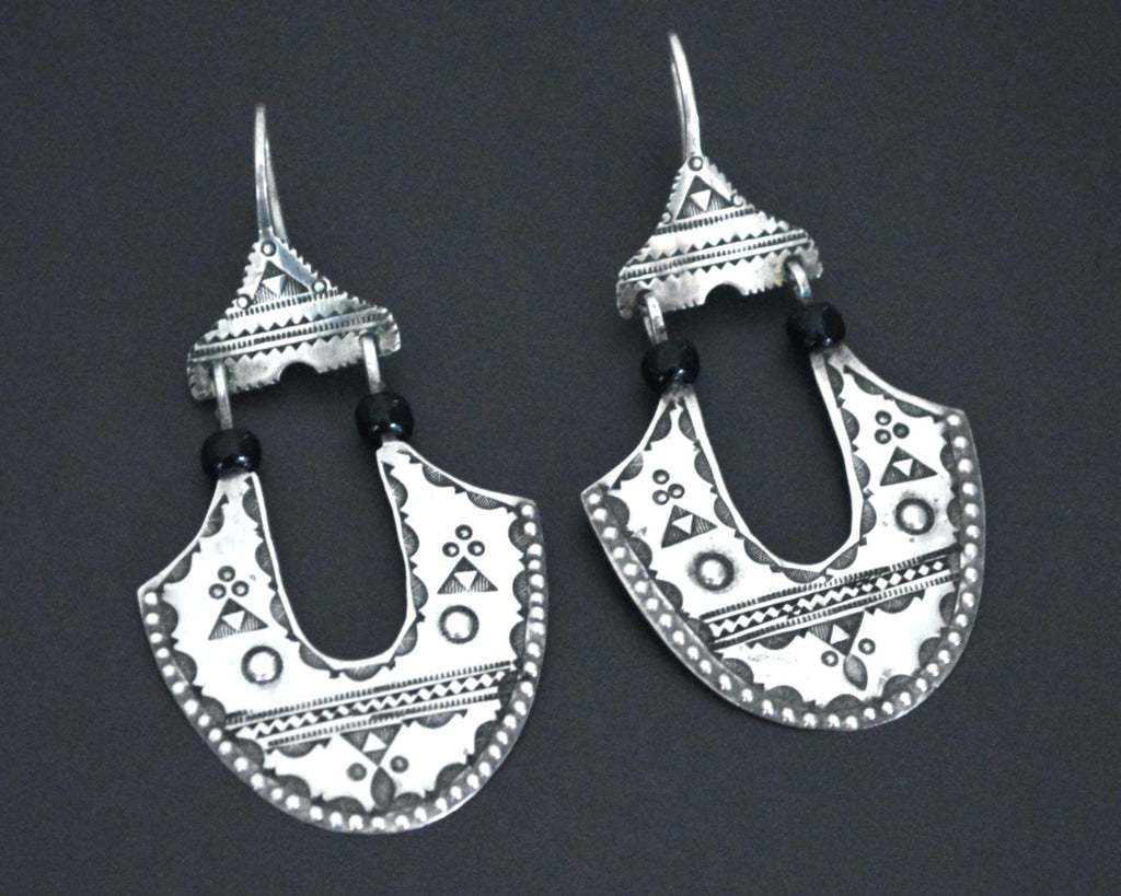 Tuareg Earrings with Carvings