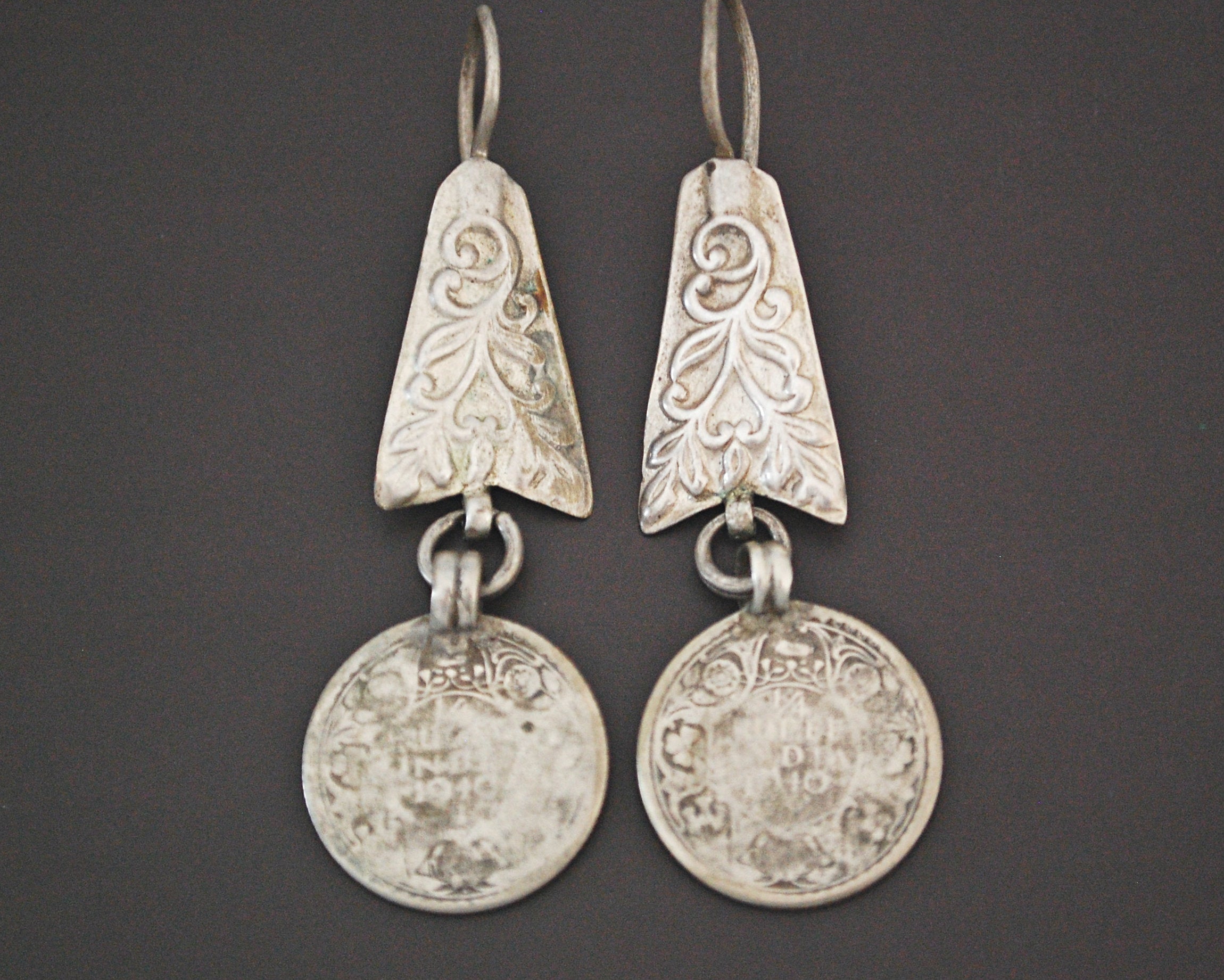 Ethnic Indian Earrings with Coins