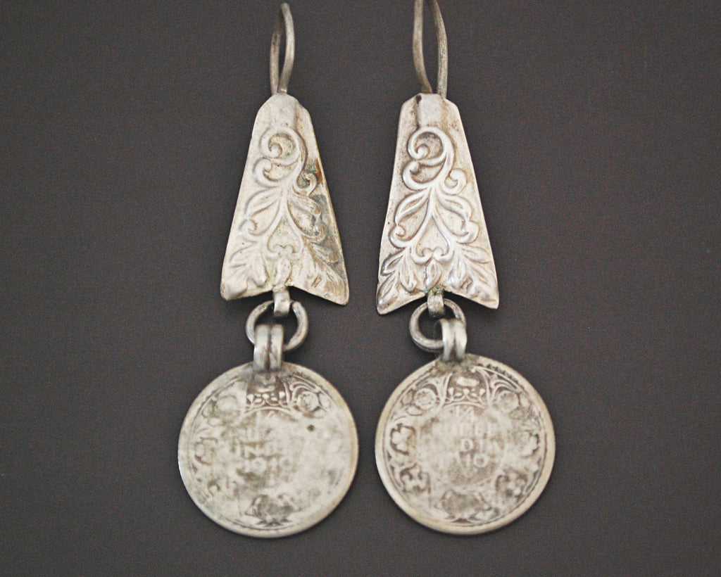 Ethnic Indian Earrings with Coins