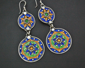 Berber Enamel Dangle Earrings