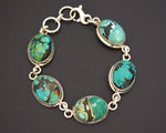 Ethnic Turquoise Link Bracelet