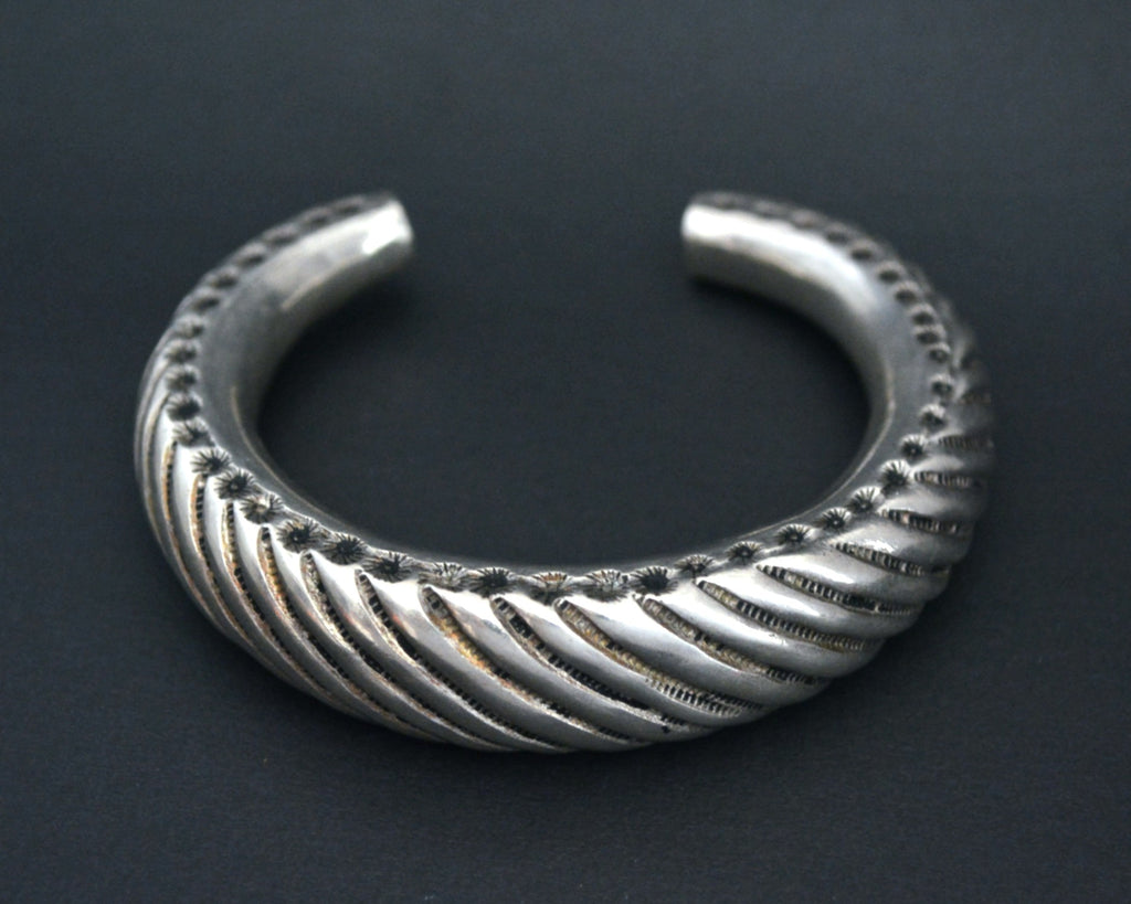Gujarati Silver Cuff Bracelet