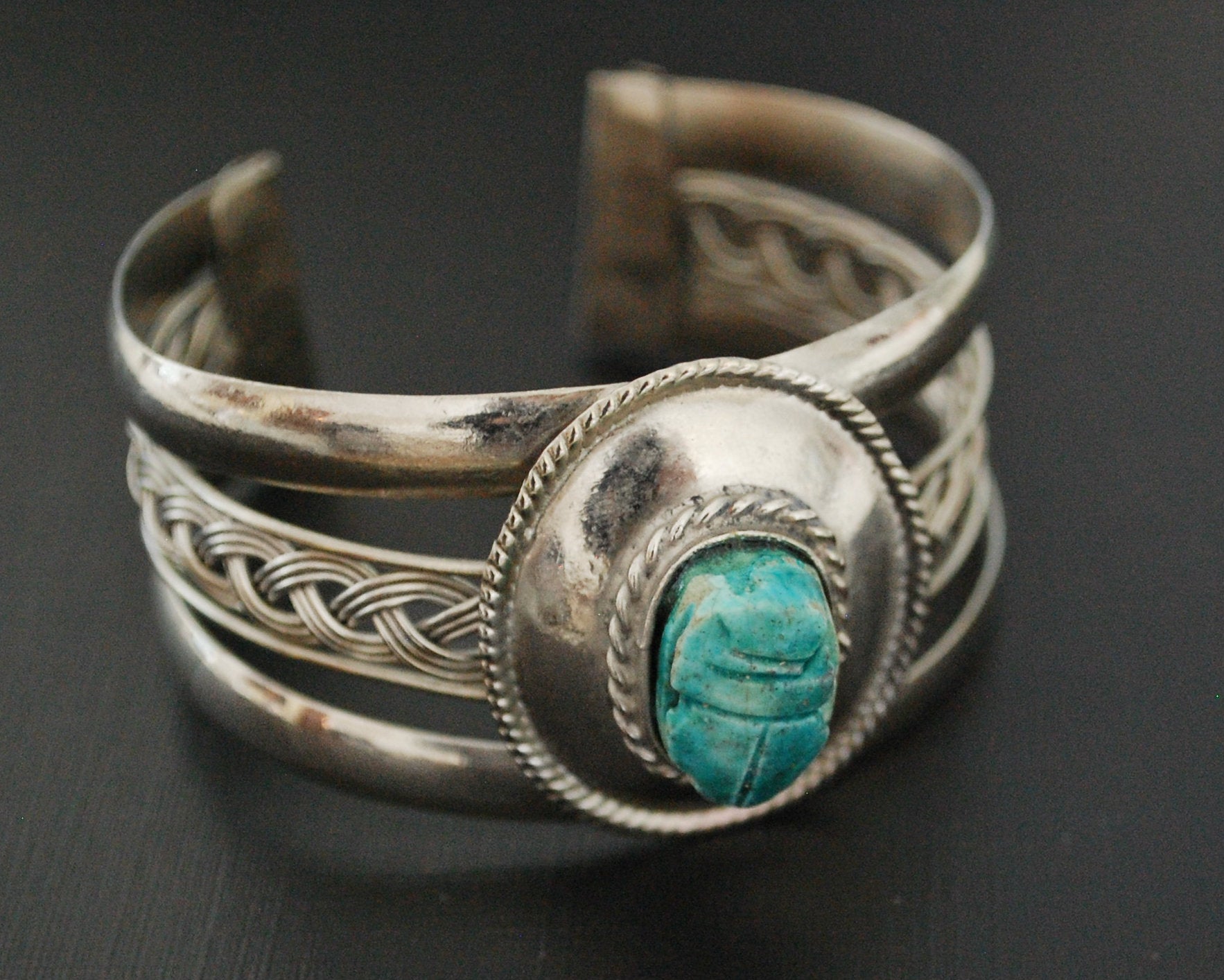 Scarab Cuff Bracelet from Egypt