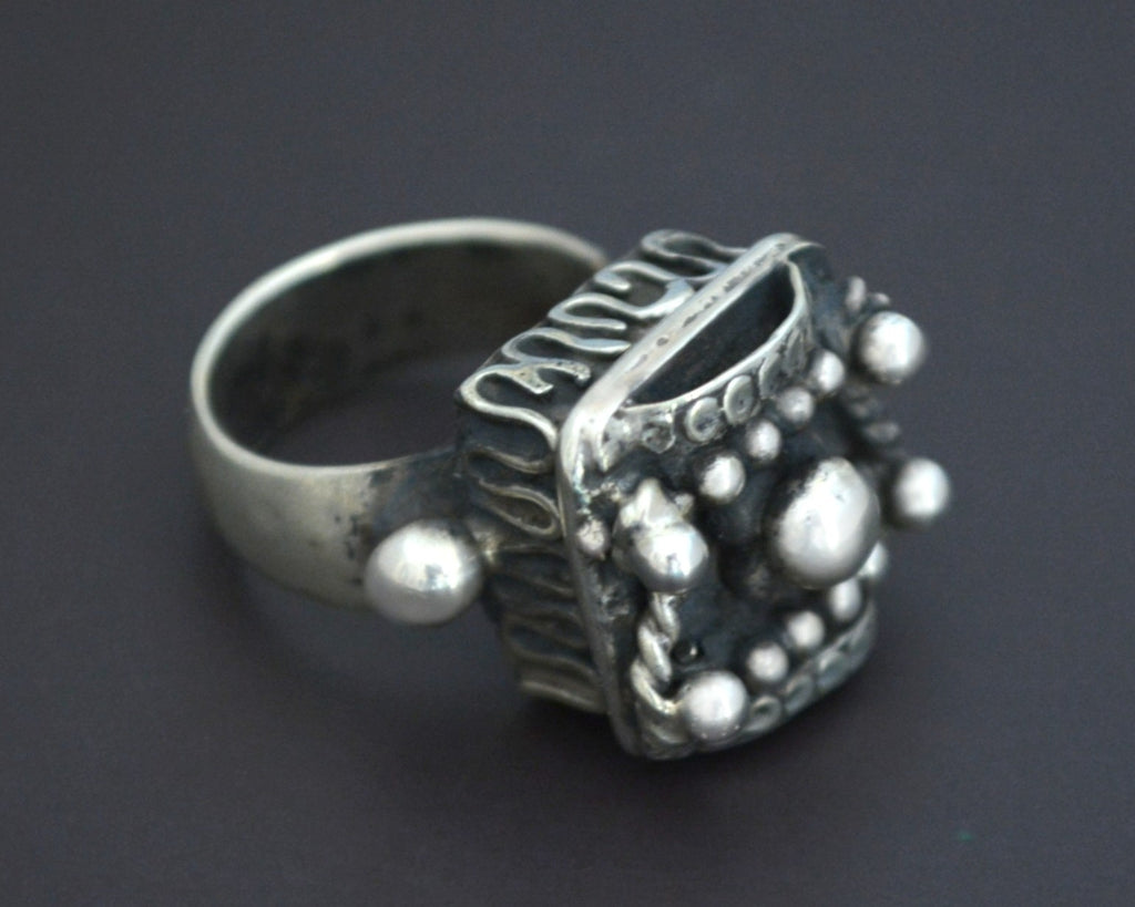 Reserved for I. - Old Rajasthani Silver Ring - Size 6.5