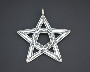 Tuareg Silver Star Pendant