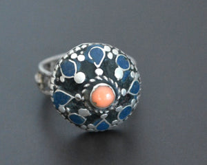 Old Afghani Coral Ring - Size 6
